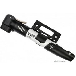 Насос ручний VOREL телескопічний, для велосипеда, в алюмінієвому корпусі.