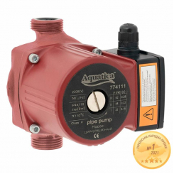 Насос циркуляційний 65Вт Hmax 4м Qmax 63л/хв Ø1" 130мм гайки Ø¾" AQUATICA (774111)