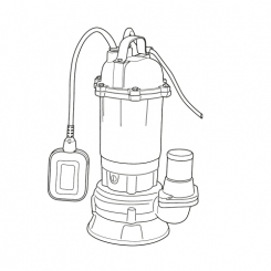 Насос заглибний дренажно-фекальний Vitals aqua KCG 1118w