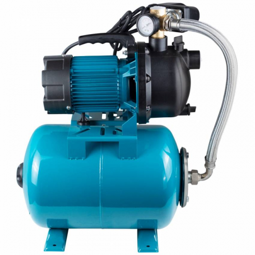 Насосна станція 1.0кВт Hmax 44м Qmax 73л/хв пластик (самовсмоктувальний насос) 24л Україна AquaticaLEO (775308/24)