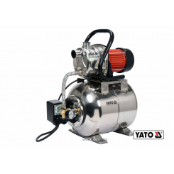 Насосна станція (Гідрофор) YATO 1200 Вт 4000 л/год Ø1" 19 л 9/50 м