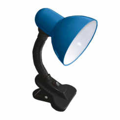 Настільна лампа RIGHT HAUSEN (прищіпка, пластик) E27 синя