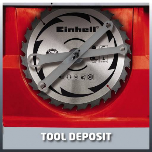 Настільна циркулярна пилка Einhell TC-TS 2025/1 eco, 1800 Вт, стіл 640х487 мм, диск 250 мм