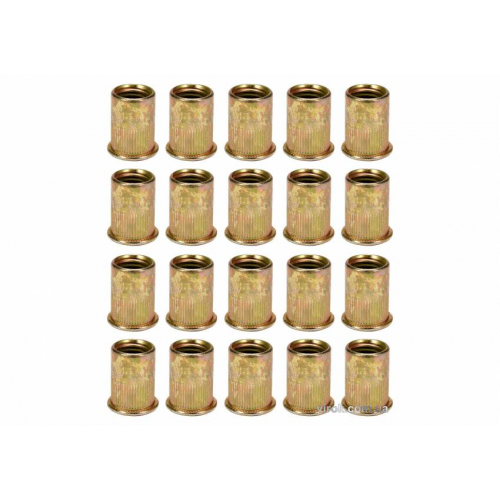 Нитогайка сталева YATO; М8 l=18 мм, 20 шт.