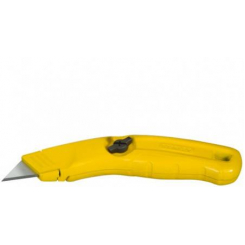 Ніж STANLEY з висувним трапецієподібним лезом для оздоблювальних робіт, довжина 150мм.