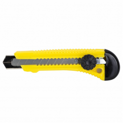 Ніж будівельний (пластиковий корпус) лезо 18мм гвинтовий замок Sigma (8211141)