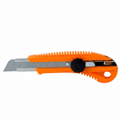 Ніж будівельний (пластиковий корпус) лезо 18мм гвинтовий замок Sigma (8213031)