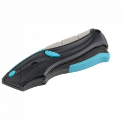 Ніж ремонтно-монтажний, трикомпонентна рукоятка, автовикид/повернення леза пістолетного типу, 170 мм 5 лез, Gross