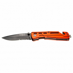 Ніж складаний з фіксатором, з лезом для розрізання ременів