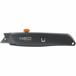 Ніж з трапецієвидним лезом 18 мм, металевий корпус