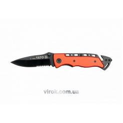 Ніж із складеним лезом YATO частково зубчастим, l=200 мм [12/120]