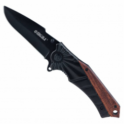 Нож раскладной 120мм (рукоятка комбинированная, металл-дерево) Sigma (4375801)