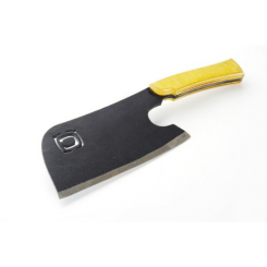 Ніж-тесак туристичний розділочний цільнометалевий з дерев'яною ручкою 750г СИЛА