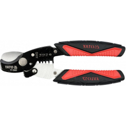 Ножиці для дроту YATO: Ø=10,5/3 мм, зі знімачом ізоляції Ø=1.6-3.2 мм, l=170 мм