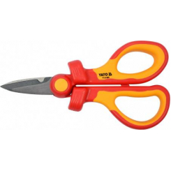 Ножиці універсальні YATO; Хр-ван l=160 мм із діелектр. ізольованими ручками 1000 В