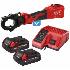 Обжимник гідравлічний акумуляторний для кабелів MILWAUKEE, M18 ONEHCCT60-202C (+зарядний пристрій, 2 акумулятора Х 2Аг, кейс)