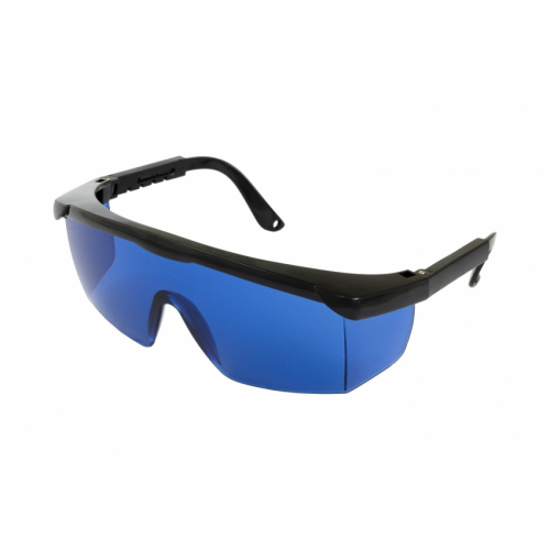 Окуляри відкриті КОМФОРТ панорамна лінза сині, напівоправа з регульованими дужками l-клас MASTERTOOL 82-0616