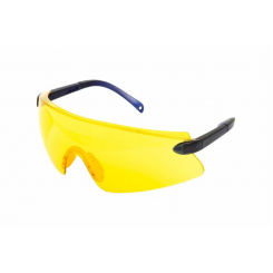 Окуляри відкриті панорамна лінза ANTI-SCRATCH жовті, м'який носоупор, регульовані дужки l-клас MASTERTOOL 82-0061