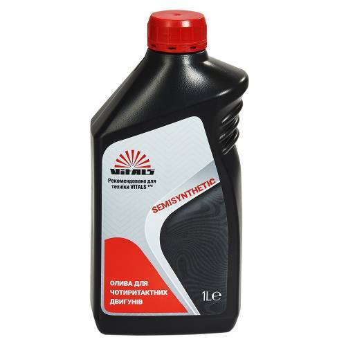 Олива для чотиритактних двигунів Vitals Semisynthetic API SL/CF, 1л.