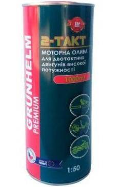 Олія моторна для 2-х тактних двигунів 2-ТАКТ SEMISYNT PREMIUM: напівсинтетична, металева каністра 1л