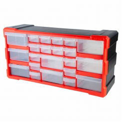 Органайзер пластиковий вертикальний 22 висувних відсіку 250×500×160мм ULTRA (7417522)