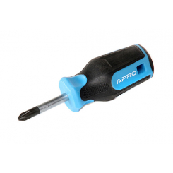 Викрутка хрестова обгумована рукоятка CrV PH2x38 (Phillips) APRO
