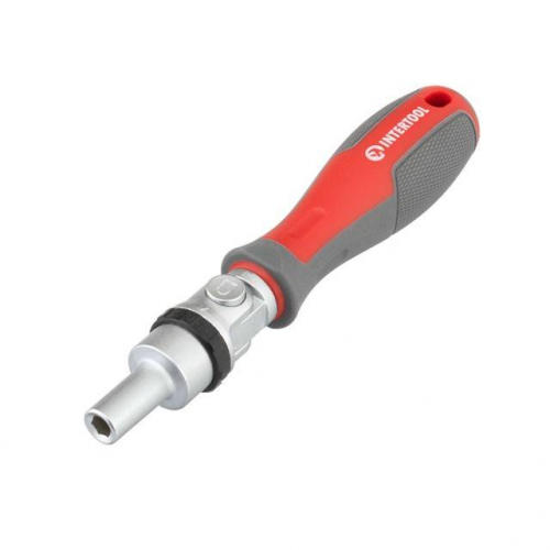 Викрутка реверсивна з карданом і комплектом насадок 21 од. INTERTOOL VT-3360