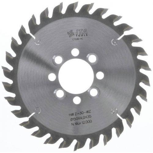 PDA.Пила D=150 F= 35 Z= 30 K/P=4,0/3,0 PH: 4/6,5/48 фаска+4/6,5/48 фаска