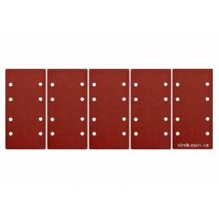 Папір шліфувальний з липучкою YATO: 93 х 187 мм, Р60, до YT-82230, 5 шт