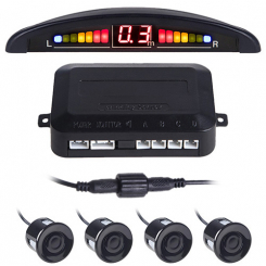 Паркувальна система Pulso LP-10140/LED/4 датчики D=22мм/конектор/black PULSO