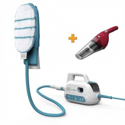 Пароочисник SteamMitt BLACK DECKER, 1000 Вт, час нагрівання 15 с, ємність резервуару 100 мл пилосос NVB115WA