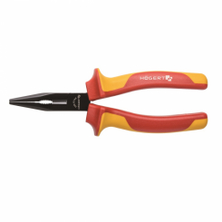 Пасатижі (плоскогубці) ізольовані подовжені з прямими полукруглими губками HOEGERT 200 HT1P917