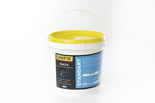 Паста для очищення рук Standart 1кг (відерце) UNIFIX