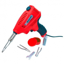 Паяльник імпульсний з трансформатором 200 Вт, 230 В, 3-режимний, з комплектом насадок INTERTOOL RT-2003
