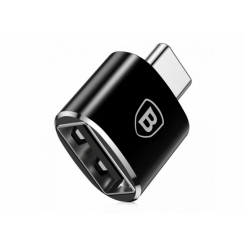 Перехідник Baseus USB Female to Type-C Male Чорний (CATOTG-01)