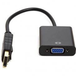 Перехідник PowerPlant DisplayPort (M) – VGA (F), 0.15 м