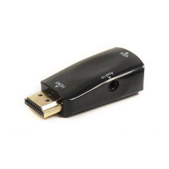 Перехідник PowerPlant HDMI-VGA Audio з аудіо кабелем 0.5м