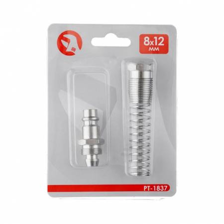 Перехідник з пружиною зі спірального або прямого шланга 8*12 мм на відповідну частину швидкороз'ємного з'єднання INTERTOOL PT-1837