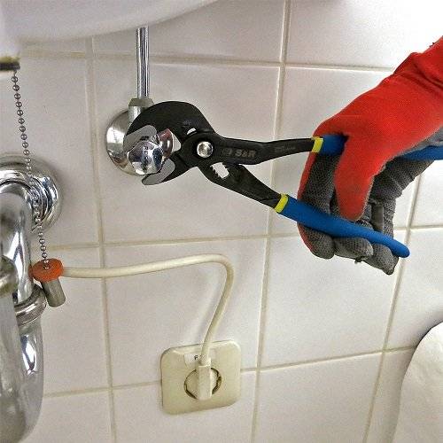 Переставні кліщі S & R 240x30 мм з кнопкою фіксації