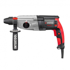 Перфоратор 1000 Вт, 3.2 Дж, 0-1300 об/хв, 0-5100 уд/хв, металевий корпус редуктора INTERTOOL WT-0172