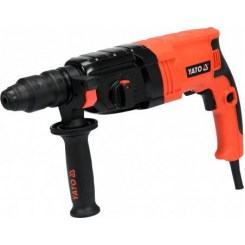 Перфоратор мережевий SDS із змінною цангою YATO : P= 850 Вт, J= 3,3 Дж. Ø≤ 30 мм у футлярі