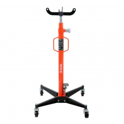 Підіймач коробок передач авто, гідравлічний YATO; навантаж.- 500 кг, h= 1100- 1900 мм, на колесах