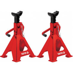 Підставки під автомобіль YATO, для навантаження до 3 т, заввишки 280-420 мм, 2 шт.