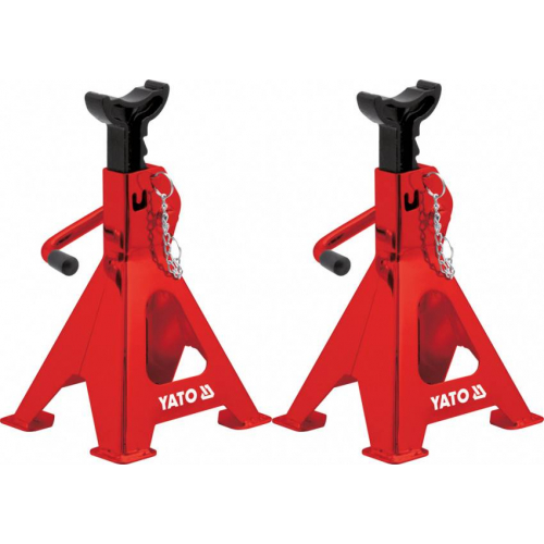 Підставки під автомобіль YATO, для навантаження до 3 т, заввишки 280-420 мм, 2 шт.