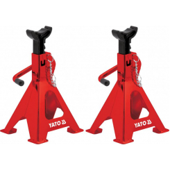 Підставки під автомобіль YATO, для навантаження до 6 т, заввишки 382-600 мм, 2 шт.