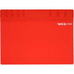 Підстилка для паяння YATO з жаростійкого силікону до 500°С, 400х 300х 3 мм, магн стрічка 395х 57мм