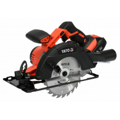 Пила дискова акумуляторна YATO Li-Ion 18 В 2 Агод диск 165 мм