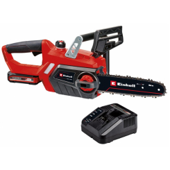 Пила ланцюгова акумуляторна, 18В, акум. 3 А/год, зарядка 1ч, шина 250мм, швидкість 4,3м/с, масляний бак 225мл GE-LC 18 Li Kit