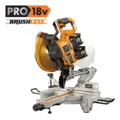 Пила торцьовальна безщітк. акумул. AEG: Li-Ion 18В, диск Ø=254мм, нахил-45°, глиб.-90мм (БЕЗ АКУМУЛ)