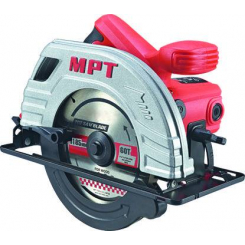 Пила циркулярна MPT PROFI 1380 Вт 185х20 мм 5300 об/хв пропил 65 мм 45-90° аксесуари 2 шт MCS1803